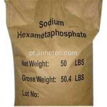 Ingredientes alimentares SHMP de hexametafosfato de sódio aditivo de alimento